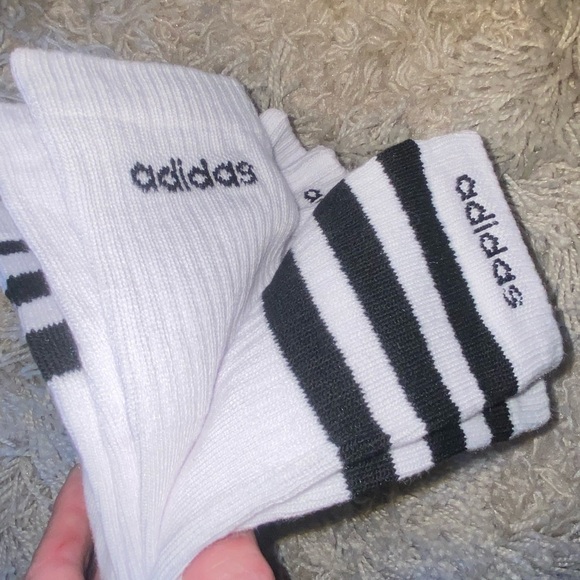 NEW Adidas 6 pack Men’s Soft Cushioned Aeroready Quarter Socks Shoe Size 6-12 - Picture 3 of 6